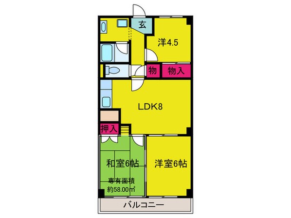 シャトー林の物件間取画像